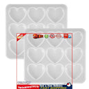 Creative Love Heart Molds Durable Irregular Shaped Nine Grid Silicone Mold Newly