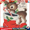 Frameless Oil Paint By Numbers Christmas Deer DIY Canvas Picture Craft Kit Newly