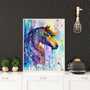 Painted Horse Diamond Painting Full Drill Square Rhinestone Embroidery Handwork