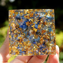 Orgonite Pyramid Amethyst Peridot Healing Crystal Energy Orgone Crafts (C)
