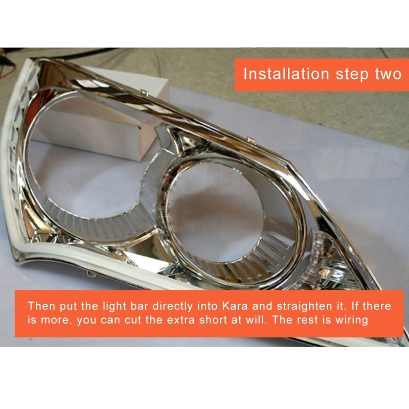 DRL 60cm Flexible Car LED Headlight Running Strip Light Running Light Fog Lamp