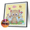 5D DIY Diamond Painting Cartoon Cat Partial Special Shape Drill Art (UP107)