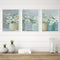 3 Panels Vase Oil Paint By Numbers Kits Canvas Picture Wall Art DIY Craft