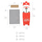 8pcs Santa Claus Cookie Bag Nougat Candy Paper Card Decoration Kids Gift,`