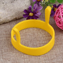 1pc Round Silicone Fried Egg Tool Pancake Mould Ring Poacher (Yellow)