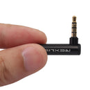 90 Degree Right Angled 3.5mm Male to Female Adapter Connector Plug (2pcs)