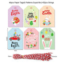 Party Supplies Easter Paper Tag Hang Tags Easter Eggs Labels Gift Wrapping