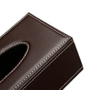 Container PU Leather Napkin Paper Bag Storage Cover Paper Towel Box Tissue Case