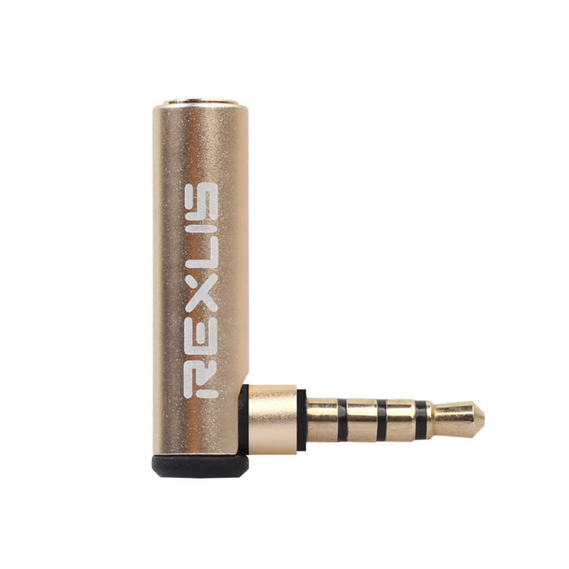 3.5mm Male to Female 90 Degree Right Angled Adapter Connector Plug(1pc)