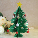 Mini Christmas Tree Decoration Wood Landscaping Craft Home Desktop Ornament