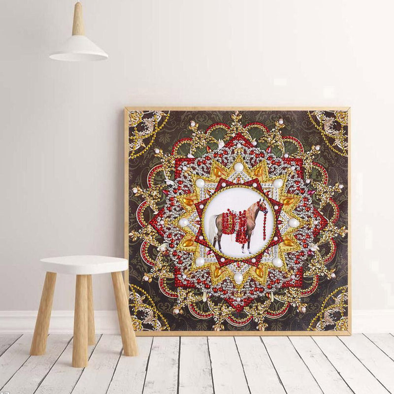 5D DIY Special Shaped Diamond Painting Mandala Cross Stitch Kits (DZ237)