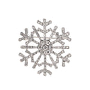 2022 Xmas Wedding Crystal Snowflake Brooch Pin Costume Jewellery Gifts~