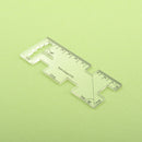 Acrylic Patchwork Thickness Gauge Clothes Sewing Tailor Measurement Ruler Tester