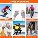 #A USB Electric Gloves Constant Temperature Heated Mittens for Skiing Riding Hik