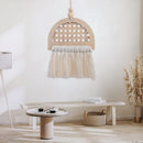 Living Room Boho Hand-woven Tapestry Wall Art Wall Hanging Photo Clip