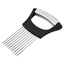 Stainless Steel Onion Fork Pine Meat Tomatoes Cutting Safe Auxiliary Holder Kitchens