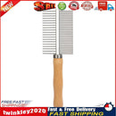 Pet Dematting Flea Comb Cats Dog Grooming Hair Removes Brush (Double Side) Newly