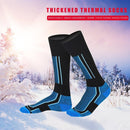 2pcs Winter Warm Thickened Ski Socks Outdoor Stockings (Men Blue Black)