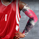 UV Protection Arm Sleeves Printing Ice Silk Cooling Arm Cover for Cycling Sports