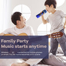 WS-898 Karaoke Bluetooth-Compatible Microphone Wireless Sing Mic Kit (Blue)