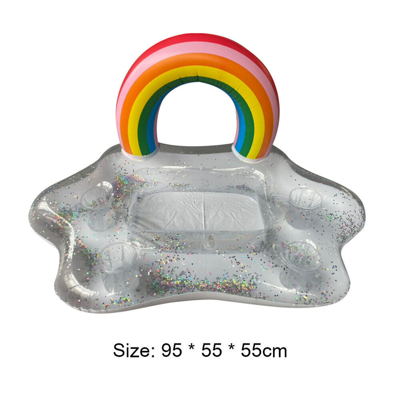 Inflatable Cup Holder Beer Drink Cooler Table Bar Tray Pool Beach Coaster Newly