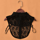 Elegant False Blouse Collar Women Hollow Shirt Decor Neckline (Lace Black) Newly