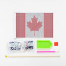 Mini Handheld Flags Diamond Painting National Flag with Pole (Canada)