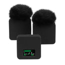 3pcs Silicone Protective Case for RODE Wireless Go II Microphone (Black) Newly