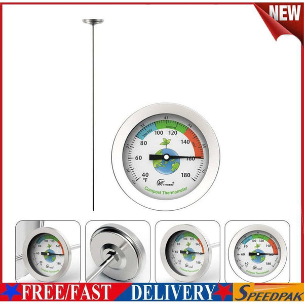 50cm Temperature Monitor Compost Soil Thermometer Probe for Garden Lawn Plant