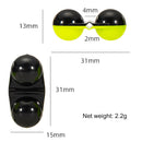 10x Fishing Double Rattle Attractor Fish Bite Alarm Beads (Black + Green)