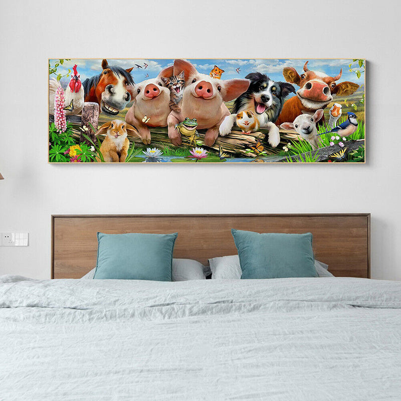 Cross Stitch Kits 11CT Stamped DIY Animal Full Embroider Embroidery Craft