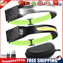 COB LED Headlamp Induction 350lm Waterproof Safety Work Headlight (2 Pack)