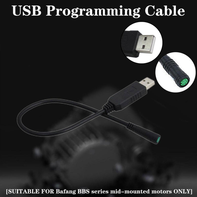 Programming Cable for Bafang/8Fun BBS01, BBS02 or BBSHD Mid Drive Electric Bike`