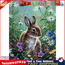 Rabbit 5D Full Round Drill Diamond Painting Crystal Mosaic Kits Wall Decor Newly