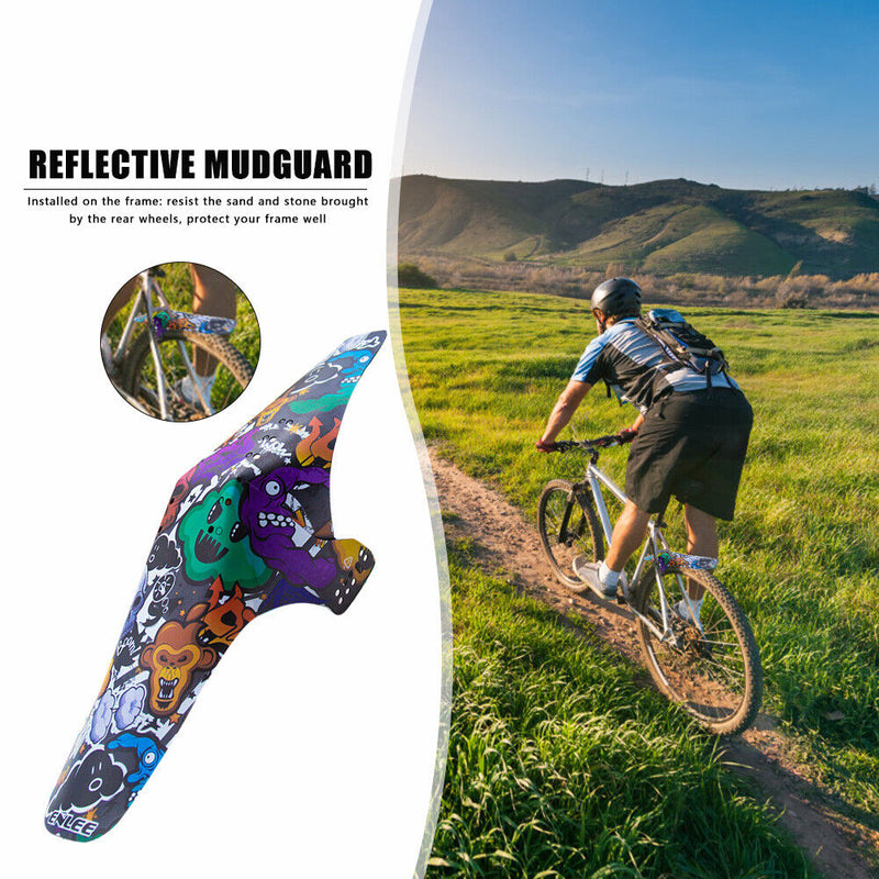 Bicycle Front Rear Wheel Fenders Mountain Bike Mudguard Wheel Eyebrow Prote