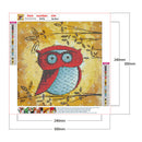 5D DIY Diamond Painting Kits Full Round Drill Cartoon Owl Mosaic Wall Pictu