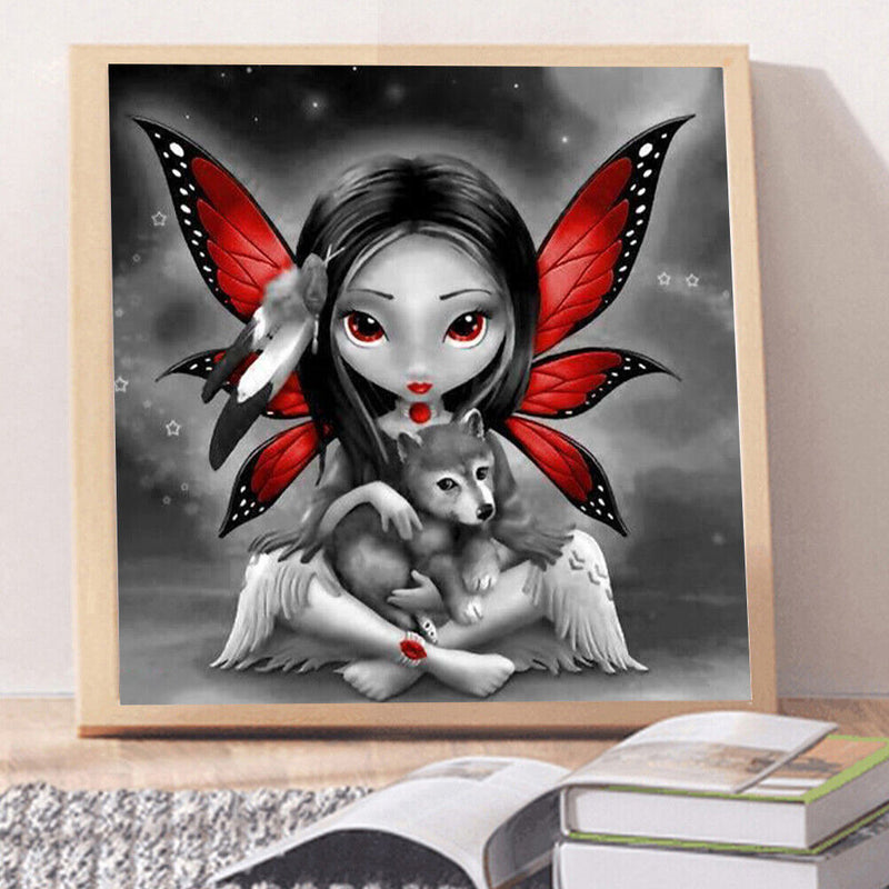 Flower Fairy 5D DIY Full Drill Diamond Painting Picture Rhinestone Mosaic Decor