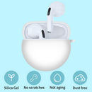 Bluetooth Compatible Earbuds Case for Lenovo HT38 Protective Cover (White)