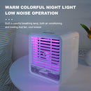 Removable for Cleaning Air Cooler Cooling Fan Humidifier with 7 LED Colors Light