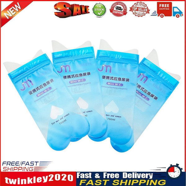 4pcs Disposable Urinal for Travel Traffic Jam Emergency Portable Pee Bags Newly