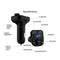 Display 2 USB Charger Fast Charger Adapter MP3 Player Car Kit FM Transmitter