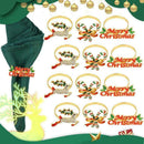 12pcs Christmas Elk Napkin Rings Napkin Holders Buckles Table Party Decor G4T8