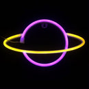 Elliptical Planet Shaped Sign Neon Lamp LED Dual Use Night Light Decor (E) Newly