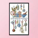 Kitchenware Cross Stitch Embroidery 14CT Cotton Thread Needlework (C472)