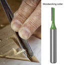6mm Shank Wood End Mill Single Double Flute Straight Router Bit for Woodworking