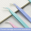 3pcs Diamond Painting Stainless Steel Tweezers Set DIY Tools (Elbow) Newly