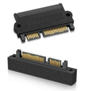 SFF-8482 SAS To SATA 22 Pin Angle 180 DegreeHard Disk Adapter Converter W9 7Y6R