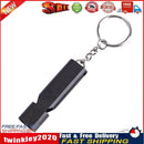 Survival Whistle EDC Tools Earthquake Dual Tube Emergency Whistle (Black) Newly