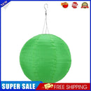 8 inch LED Round Solar Lantern Waterproof Pendant for Garden Decor (Green)