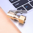 Brass Car Tire Inflator Tool Valve Stem Connector Air Chuck Lock On Clip